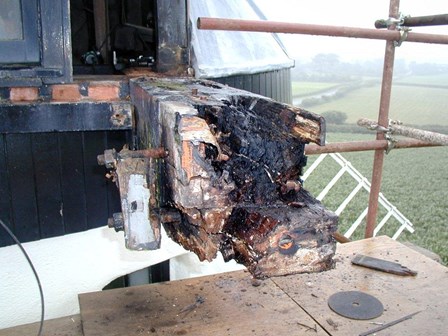 Wet rot was found to be affecting the structural integrity of the timber sails at Ballycopeland windmill, Millsile, Co. Down, NI