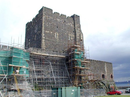 Cintec anchors were installed to repair structural masonry cracking, at Carrickfergus Castle, Co. Antrim, N. Ireland