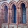 Bird wire in openings to bird proof against nuisance pigeons at The Guildhall, Derry, NI