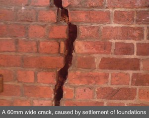 001 vertical crack in brick masonry settlement subsidence crack stitching belfast dublin northern ireland NI copy