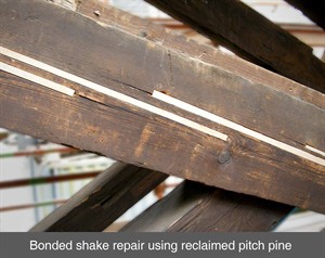 006 shakes cracks repairs timber splice beam wet dry wood rot co down northern ireland NI