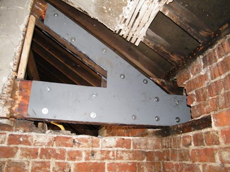 A truss plate was installed in the roofspace in Derry, Northern Ireland
